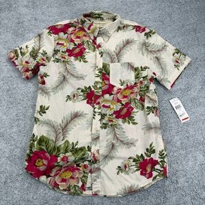 Ralph Lauren Denim & Supply Shirt Mens Medium Hawaiian Floral Button Up Pocket
